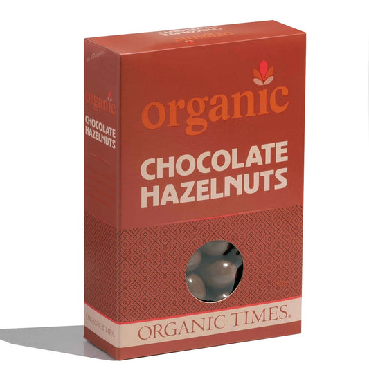 Organic milk chocolate hazelnuts