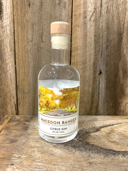 Macedon Ranges Handcrafted, Locally Distilled and Bottled Citrus Gin