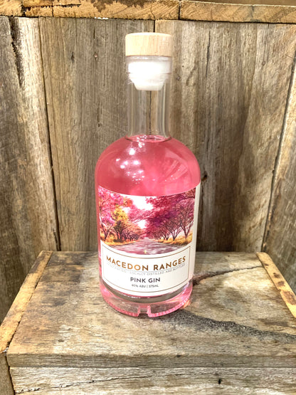 Macedon Ranges Handcrafted-Locally distilled and bottled Pink Gin