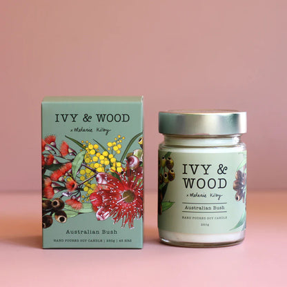 Ivy & Wood The Entire Australiana coconut soy wax candle collection