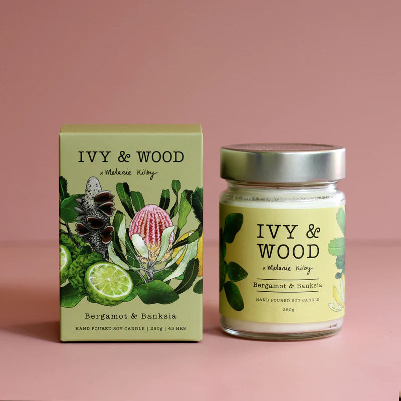 Ivy & Wood The Entire Australiana coconut soy wax candle collection