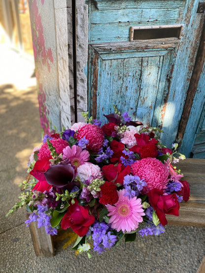 Cranberry -fresh floral Wreath Arrangement